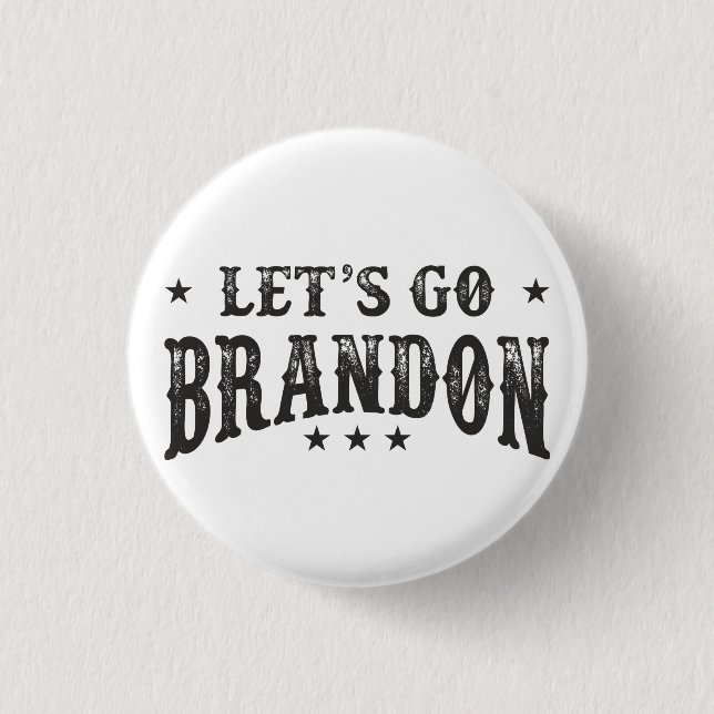 Lass uns Brandon losgehen Button (Vorderseite)