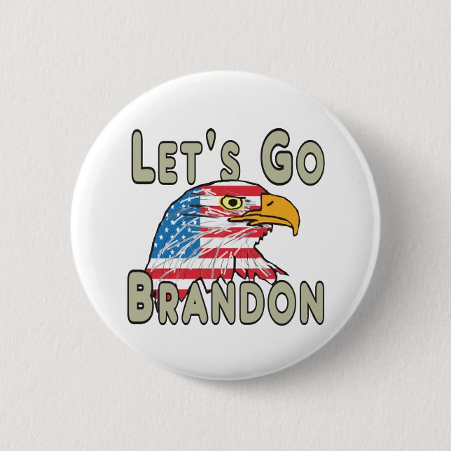 Lass uns Brandon losgehen Button (Vorderseite)