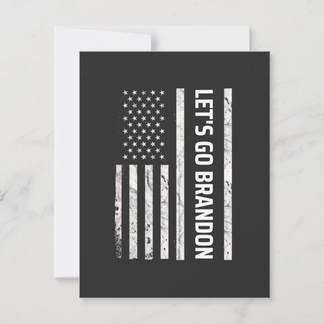 Lass uns Brandon losgehen Dankeskarte (Vorderseite)