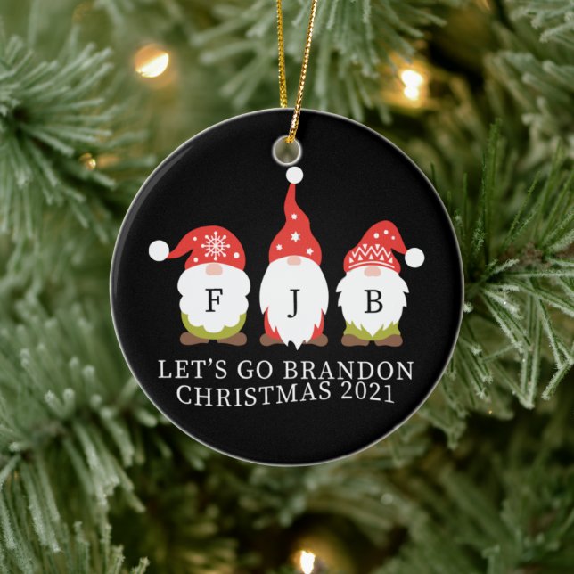 Lass uns Brandon losgehen Keramik Ornament (Baum)