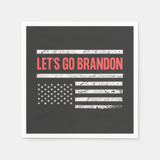 Lass uns Brandon losgehen Serviette (Vorderseite)