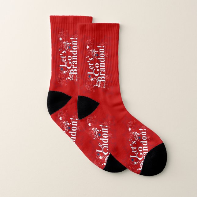 Lass uns Brandon Red Socks losgehen Socken (Paar)