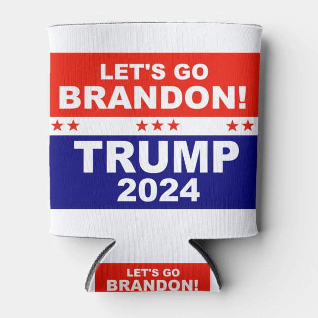 Lass uns Brandon TRUMP 2024 gehen Dosenkühler (Vorderseite)