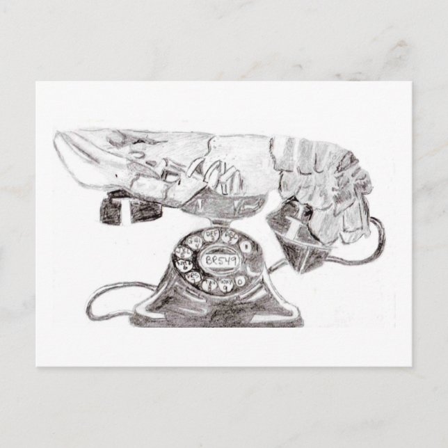 Lass uns Chat machen! Postkarte (Vorderseite)