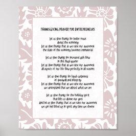 Lass uns Dankeschön an die Boss Lady Gebet Poster