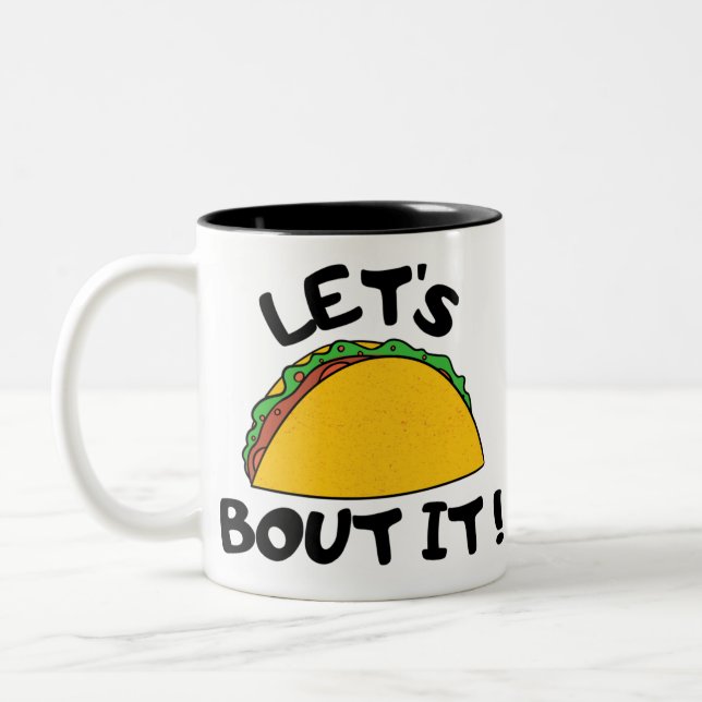 Lass uns darüber reden zweifarbige tasse (Links)