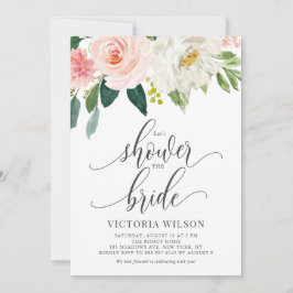 Lass uns das Brautparty der Blütenblüte duschen Einladung