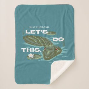 "Lass uns das machen" Alligator - der weiße Lotus Sherpadecke