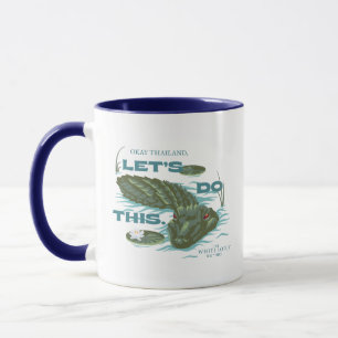 "Lass uns das machen" Alligator - der weiße Lotus Tasse