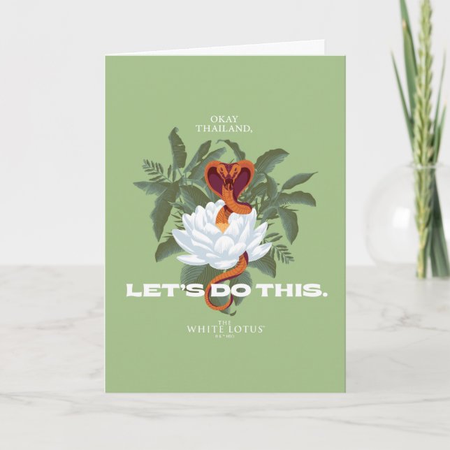 "Lass uns das machen" Cobra - der weiße Lotus Karte (Vorderseite)