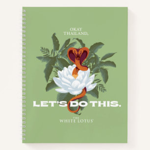 "Lass uns das machen" Cobra - der weiße Lotus Notizbuch