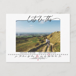 Lass uns diesen Hochzeitwechsel machen Postkarte