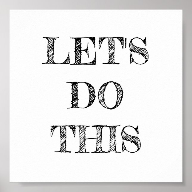 Lass uns dieses Minimalistische Poster machen (Vorne)