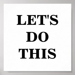 Lass uns dieses Minimalistische Poster machen