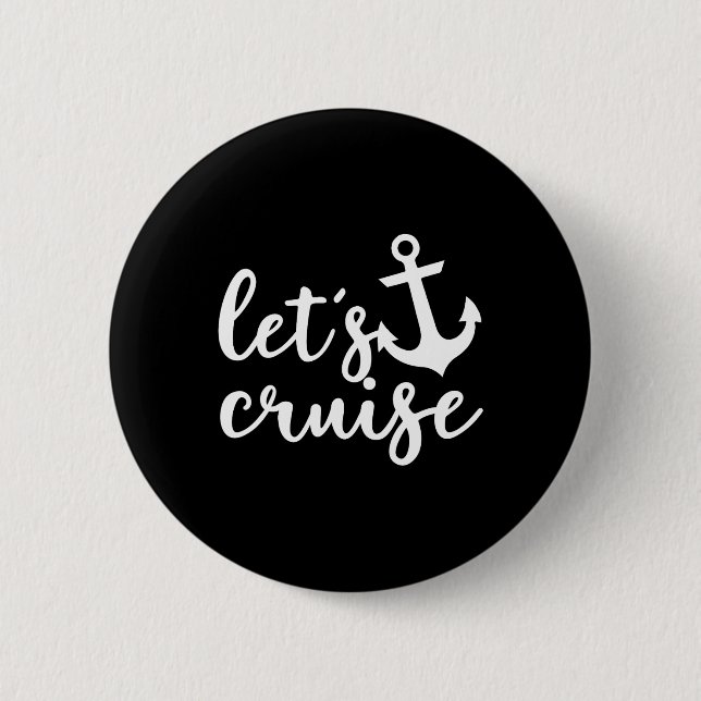 Lass uns Familienurlaub Paare Anker Boot  Button (Vorderseite)