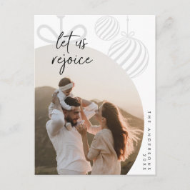 Lass uns Freude, Familie Foto, Saison Gruß Postkarte