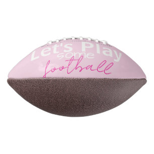 Lass uns Fußball spielen Sports Pink  Football