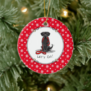 Lass uns gehen! Black Labrador Retriever - Niedlic Keramik Ornament