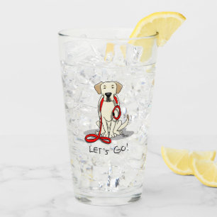 Lass uns gehen! Gelbes Labrador Retriever - Niedli Glas