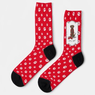 Lass uns gehen! Schokolade Labrador Labrador Retri Socken