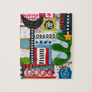 Lass uns gehen und Jigsaw Puzzle tanzen