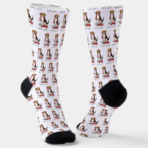 Lass uns gehen! (zu Fuß) Beagle Hund (Farbe 3) Nie Socken