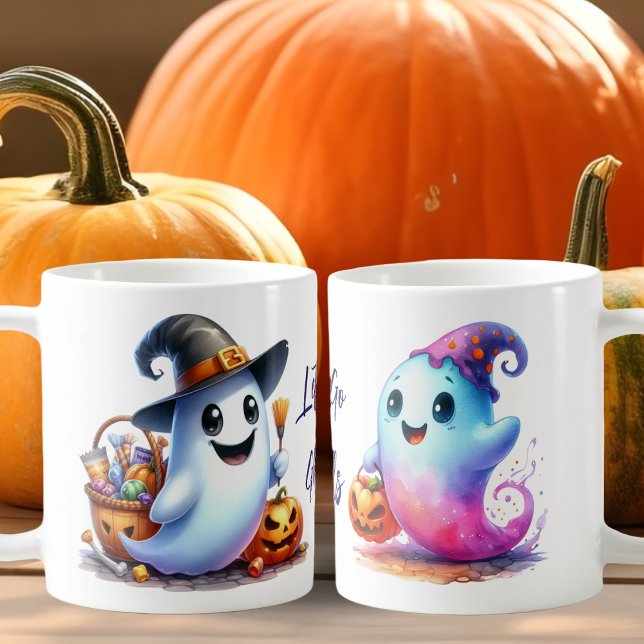 Lass uns Ghouls gehen, 2 Niedliches Ghost-Hallowee Kaffeetasse (Von Creator hochgeladen)