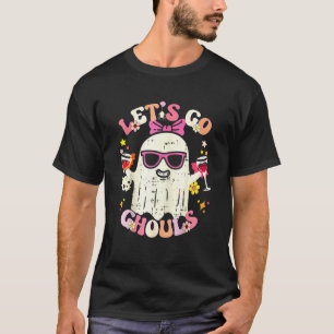 Lass uns Ghouls Geist gehen mit Blume Halloween Co T-Shirt