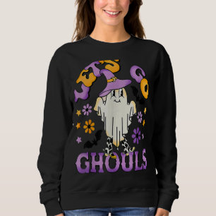 Lass uns Ghouls Groovy Halloween gehen Sweatshirt