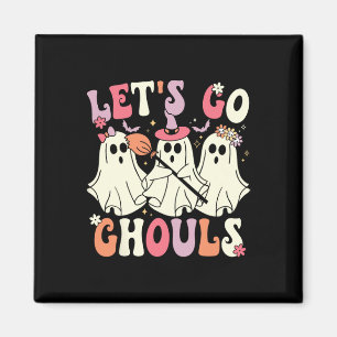 Lass uns Ghouls Halloween Ghost Kostüm Retro Groo  Magnet