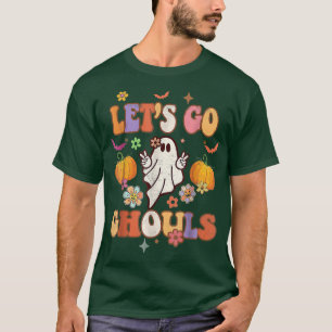 Lass uns Ghouls Retro Groovy Halloween Ghost Pumpk T-Shirt