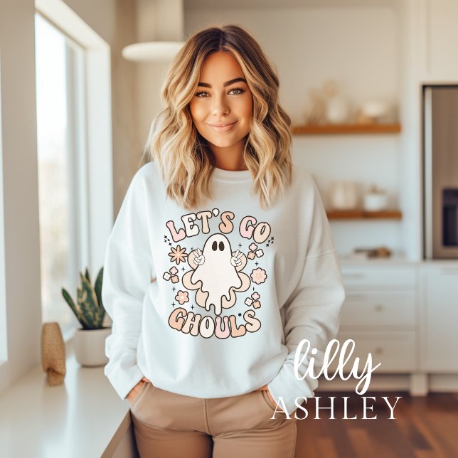 Lass uns Ghouls Spooky Ghost Halloween Sweatshirt  (Von Creator hochgeladen)