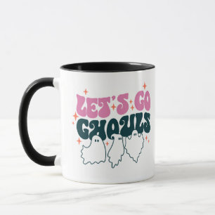 Lass uns Ghouls Stars White Halloween gehen Tasse