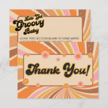 Lass uns Groovy Retro Baby Dusche holen