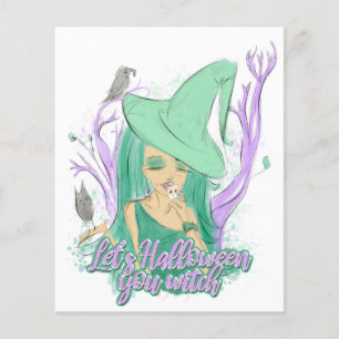Lass uns Halloween, du Hexe Flyer
