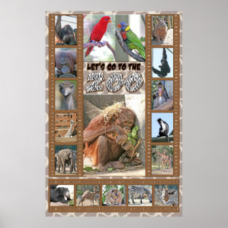 Lass uns in den Zoo gehen Poster