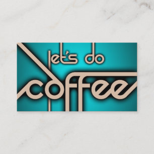 Lass uns Kaffee machen Visitenkarte