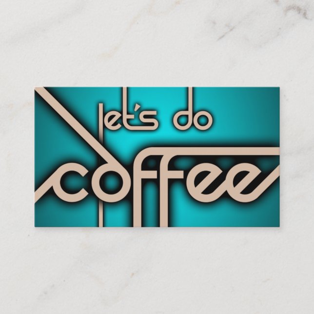 Lass uns Kaffee machen Visitenkarte (Vorderseite)