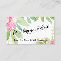 Lass uns Kaufen Sie ein Drink Script Blume trinken