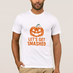 Lass uns lustige Halloween-Kürbis-T-Shirts zerquet T-Shirt