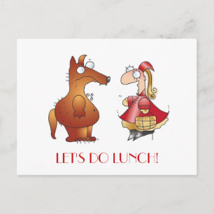 LASS UNS MITTAGESSEN MACHEN! von April McCallum Postkarte