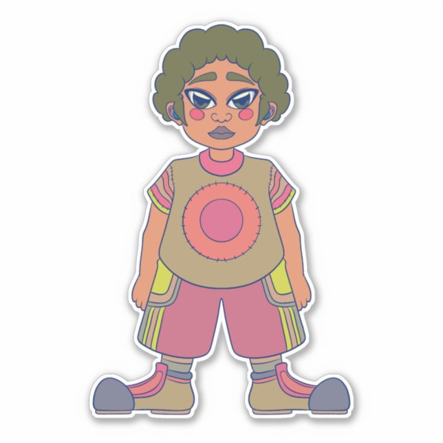 Lass uns nach draußen gehen aufkleber (Vorderseite)