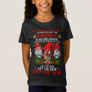 Lass uns Nähen Gnomes Weihnachten T-Shirt