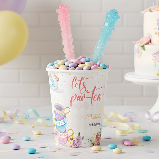 Lass uns Par-Tee, Tee-Geburtstag Pappbecher (Von Creator hochgeladen)