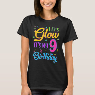 Lass uns Party glänzen, es ist mein 9. Geburtstag, T-Shirt