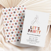 Lass uns Pawty Hund zum Geburtstag haben