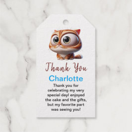 Lass uns Pawty! Niedliche Katze 2. Geburtstagsfeie Geschenkanhänger