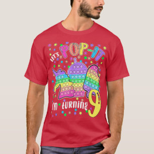 Lass uns Pop machen - ich werde 9 farbig 9. Geburt T-Shirt