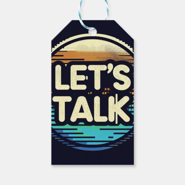 Lass uns reden geschenkanhänger (Vorderseite)