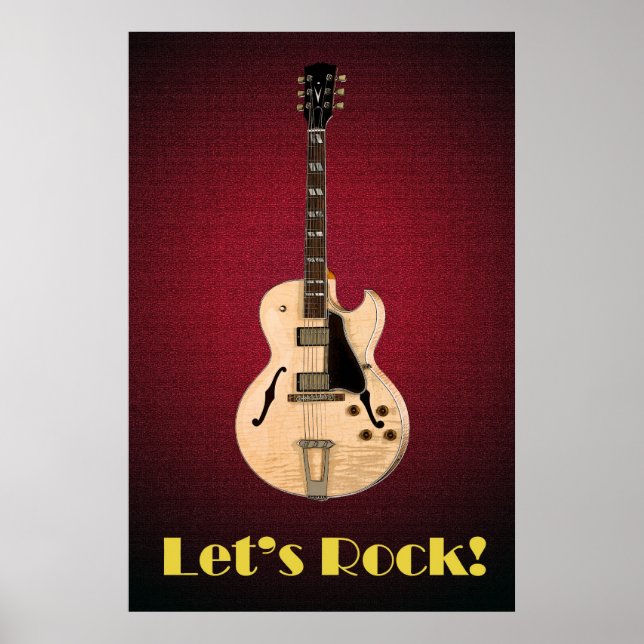 Lass uns Rock! 36 x 24 Poster (Vorne)